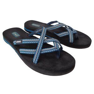 Teva Sandals Olowahu Thong Style Strappy Flip Flop Womens size 8